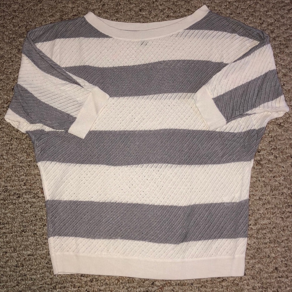 Mesh dolman style sweater